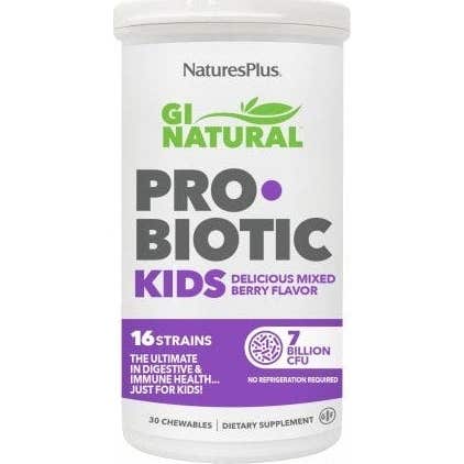 Naturesplus , Gi Natural®, Probiotiques Pour Enfants, Mélange De Baies, 30 Comprimés À Croquer - Image 2
