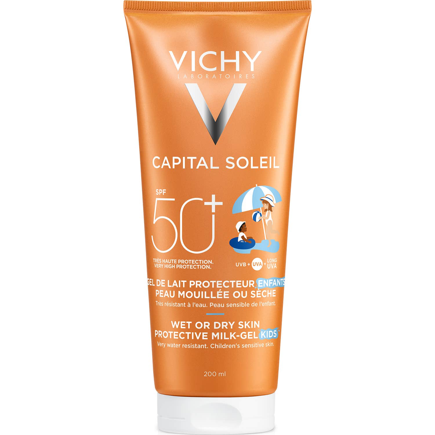 Vichy Capital Soleil Gel Peau Mouillée Enfant SPF50+ 200ml