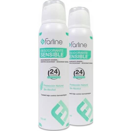 Déodorant sensible Farline 24H 2x150ml
