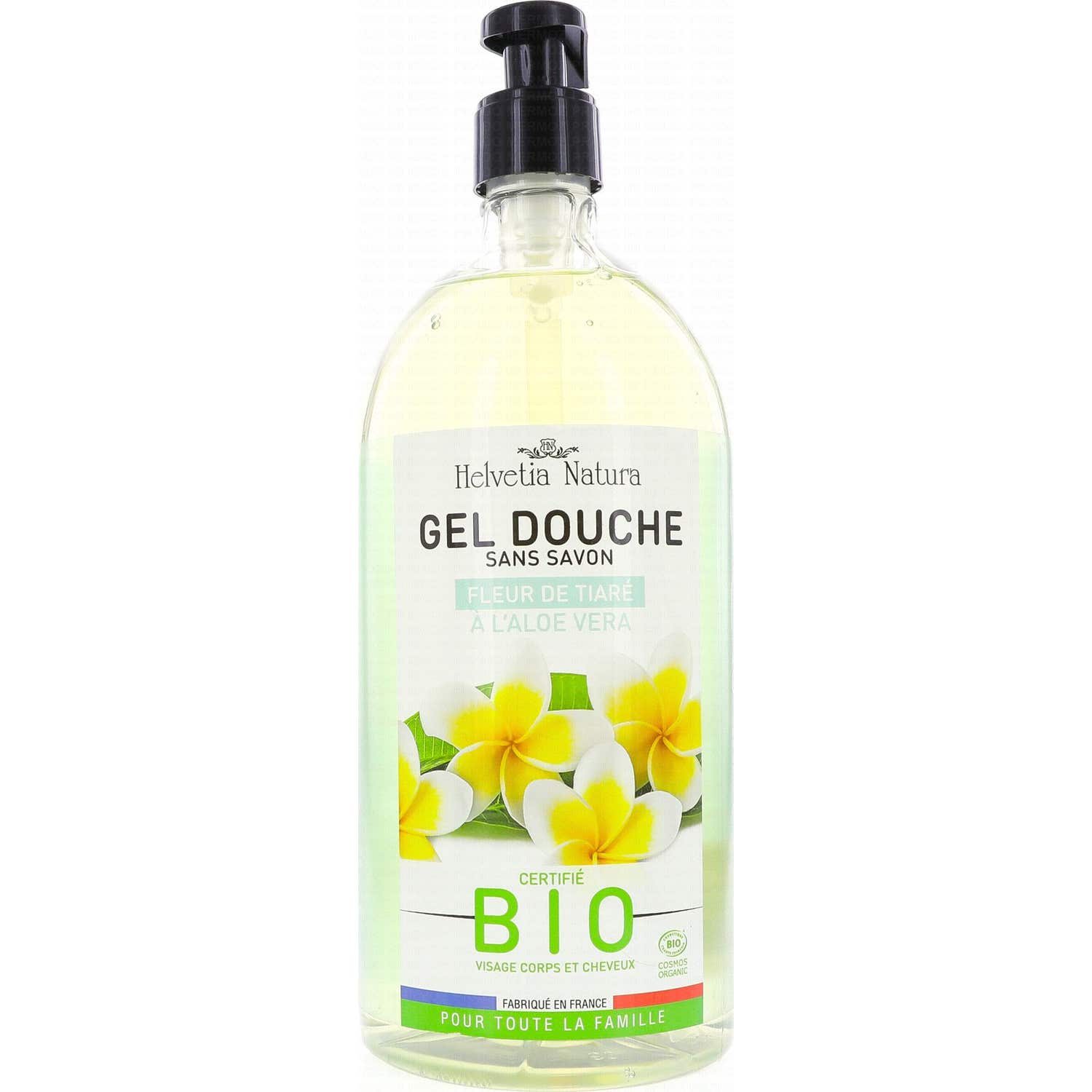 Helvetia Natura Gel Douche Fleur de Tiaré 1L