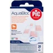 PIC Aquabloc avec pansement adhésif bactéricide 20 Unités