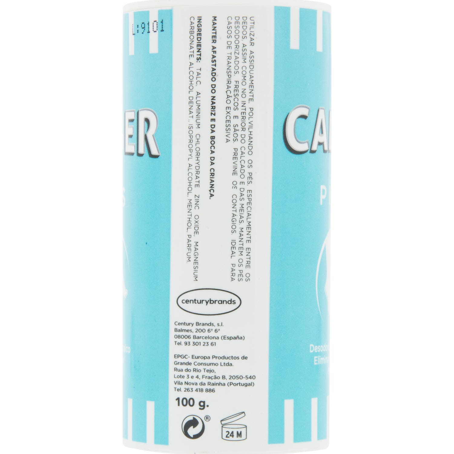 Calber Déodorant Pieds Poudre Déodorant 100gr