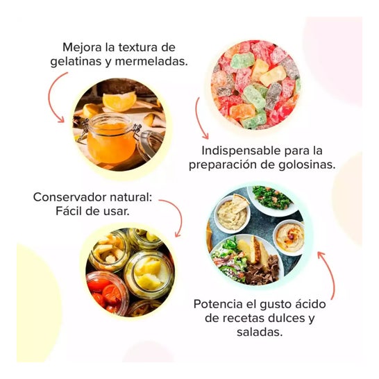 HSN Ácido Cítrico en Polvo 150g