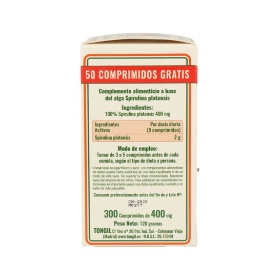 Tongil Spirulina 250 Comp *