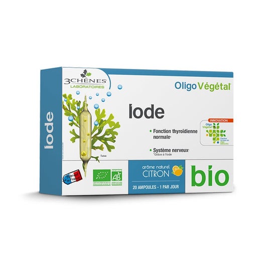 Les 3 Chênes Oligo Végétal Iode Bio 20uds