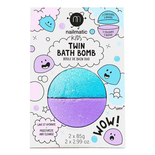 Nailmatic Pack Blue And Purple Twin Bath Bomb