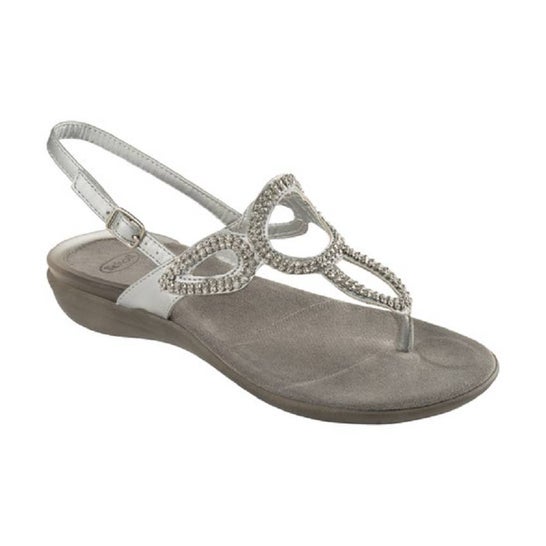 Scholl Sandale Glossy Argent Taille 37 1 Paire