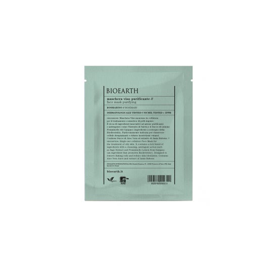Bioearth Masque facial purifiant à dose unique au romarin 15ml