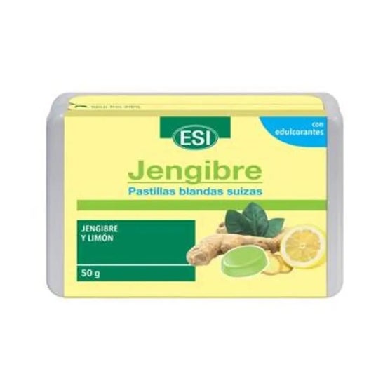 Esi Pastillas Blandas Suizas de Jengibre y Limon 50g Esi Pastillas Blandas Suizas de Jengibre y Limon 50g