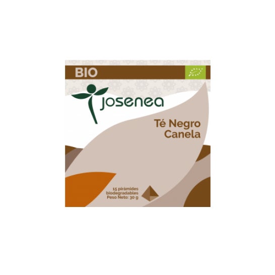 Josenea thé noir à la cannelle Bio boîte 15 pyramides
