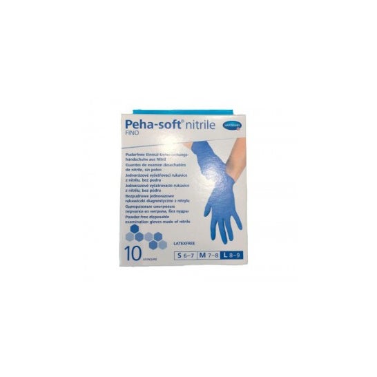 Peha-Soft gants jetables en nitrile taille S 10 Unités