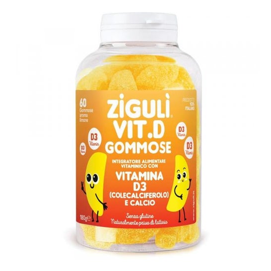 Ziguli Vit D Gummies Citron 60uts