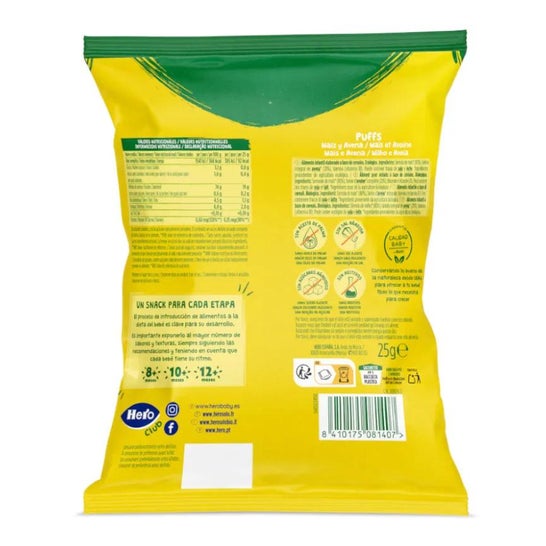 Hero Solo Puff Avoine Maïs 25g Hero Solo Puff Avoine Maïs 25g