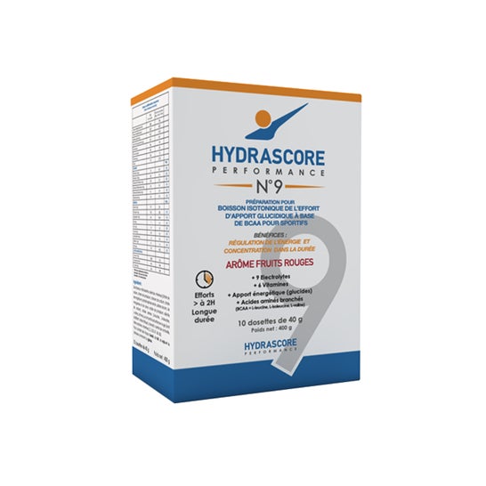 Hydrascore Performance N°9 Boisson Isotonique Effort Arôme Fruits Rouges 10 Sticks