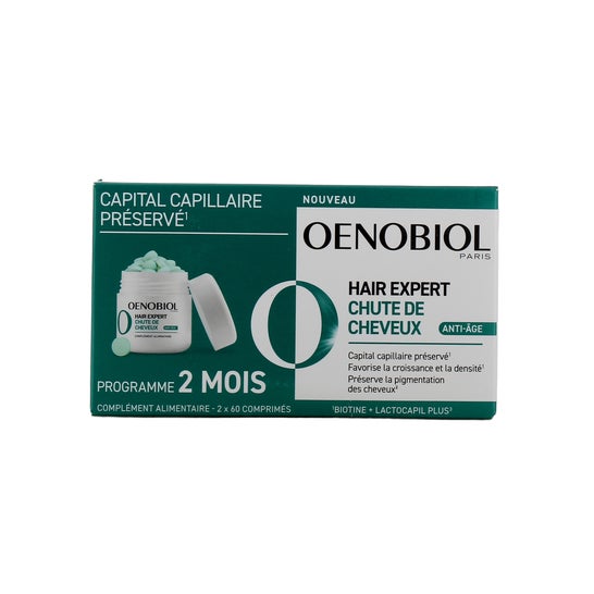Oenobiol Hair Expert Chute de Cheveux Anti-Âge 2x60comp