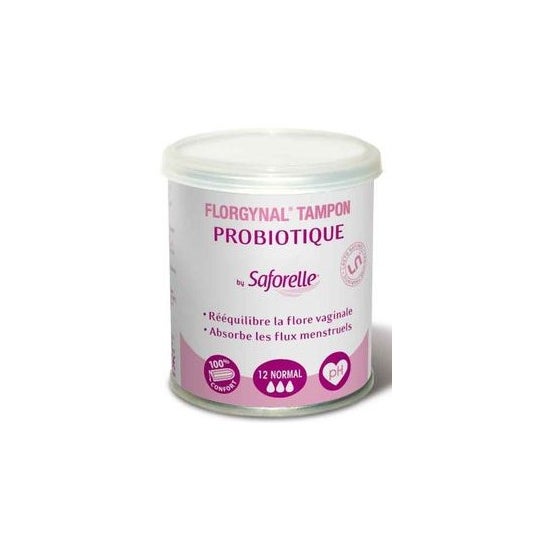 Saforelle Florgynal Tampon Probiotique Normal 12 Tampons