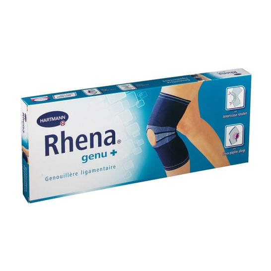 Rhena Genu+ Genouillère Ligamentaire Fenêtre Rotulienne Noir Taille 1 1ut