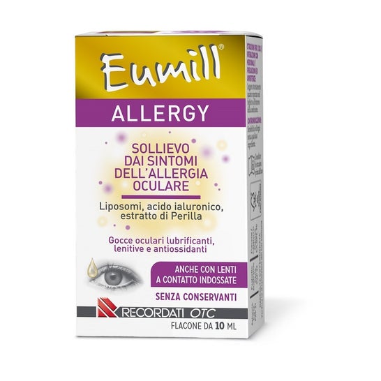 Eumill Allergy Soulagement Symptômes d'Allergies Oculaires 10ml