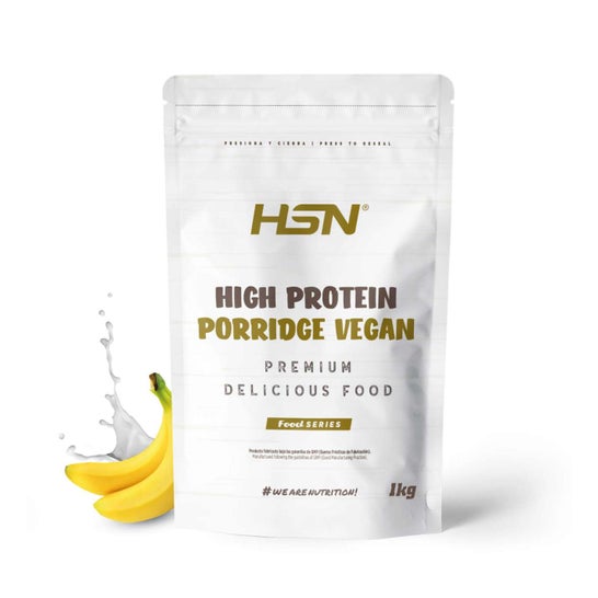 HSN Gachas de Avena Proteicas Veganas Plátano 1kg