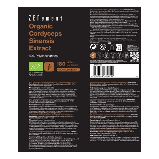 Zenement Cordyceps Sinensis Eco 180caps