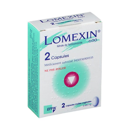 Lomexin 600mg 2 Capsules Vaginales