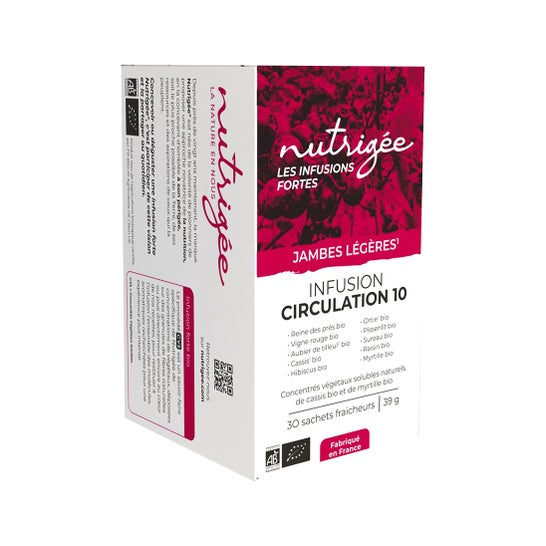Nutrigee Infusion Circulation 10 Jambes Légères 30 sachets