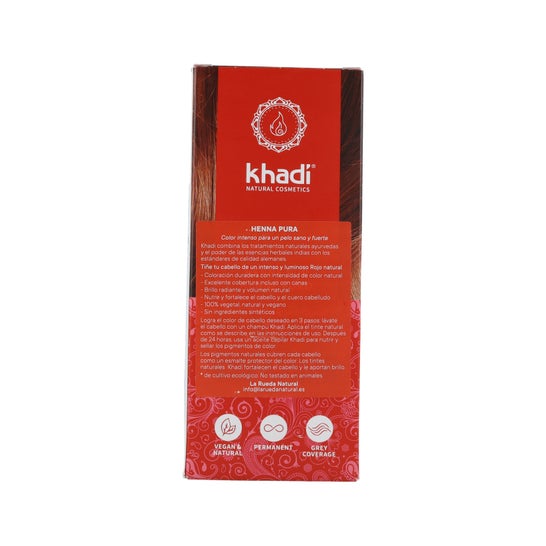 Khadi Henné naturel 100% pur 100g