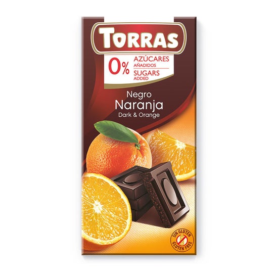Torras Choco Noir Orange S/G S/Az 75g