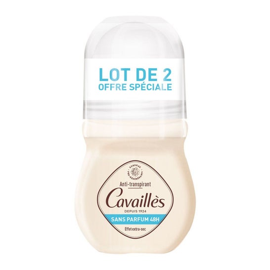 Rogé Cavaillès Desodorante Anti-transpirante Sin Perfume 48h Roll-on 2x50ml