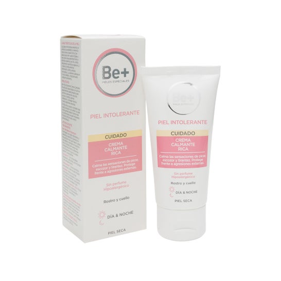 Be+ crema piel intolerante calmante calmante 50ml