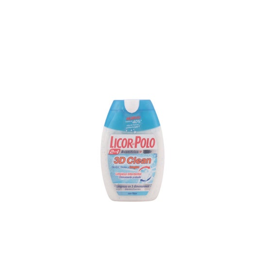 Licor del Polo 3D Clean 2In1 Dentifrice 75ml