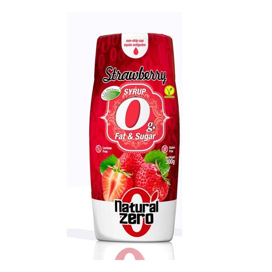 Sirop naturel zéro fraise 0% Calories 300g