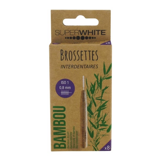 Superwhite Brossette Inter-Dentaire Bambou 0,8mm 8uts