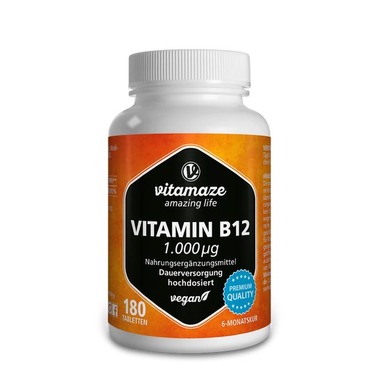 Vitamaze Vitamine B12 1000µg Vegan 180 Comprimés