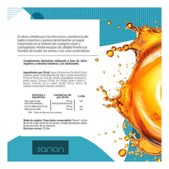 Sanon Silicio Orgánico Saveur Orange 500ml