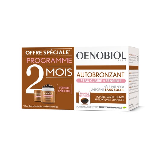 Oenobiol Autobronzant Peau Claire Et Sensible 2x30 Capsules