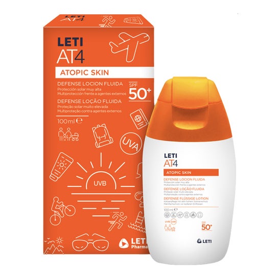 LetiAT4 Atopic Skin Lotion Fluide Spf50+ 100ml