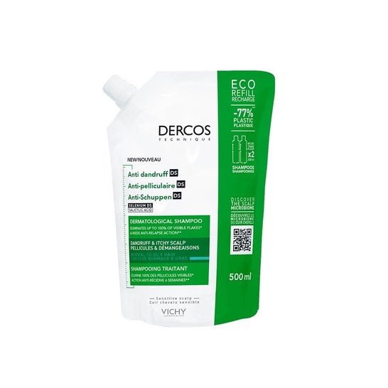 Dercos Antipelliculaire DS Shampooing Eco-recharge 500ml