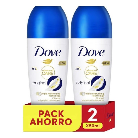 Dove Advance Care Original Women Déodorant Roll-On 2x50ml
