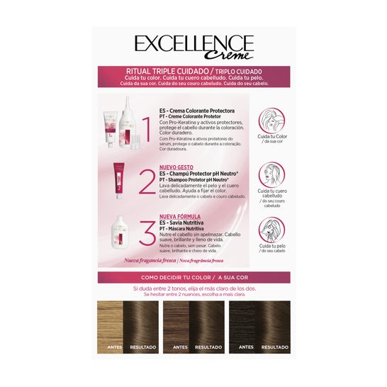 L'Oréal Set Excellence Creme Hair Colour 5-Light Brown (en anglais)