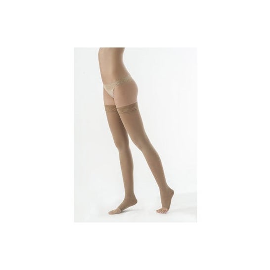 Dynaven 3 Calcetin Semi Opaco Pie Abierto Beige TXL N 1 Par