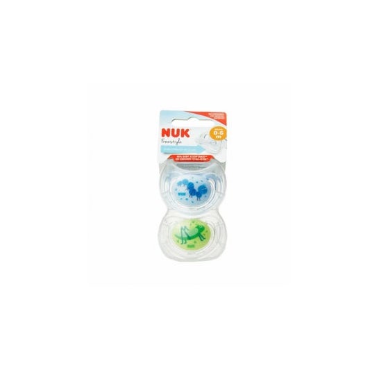 NUK CHUPETE DUO DAY&NIGHT T3 SILICONA 18-36 MESES (2 UDS)