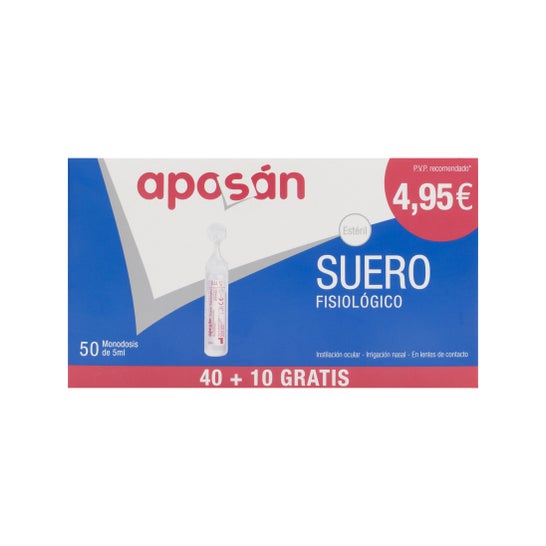 Aposán Sérum physiologique 50 unidoses x 5 ml