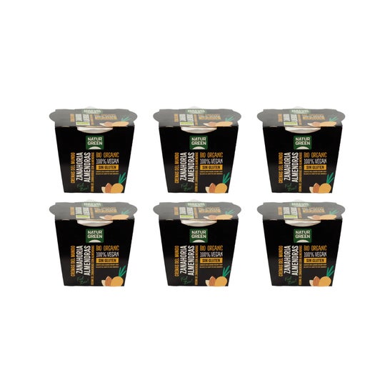 NaturGreen Pack Crème de Carottes et Amandes Eco 6x310g