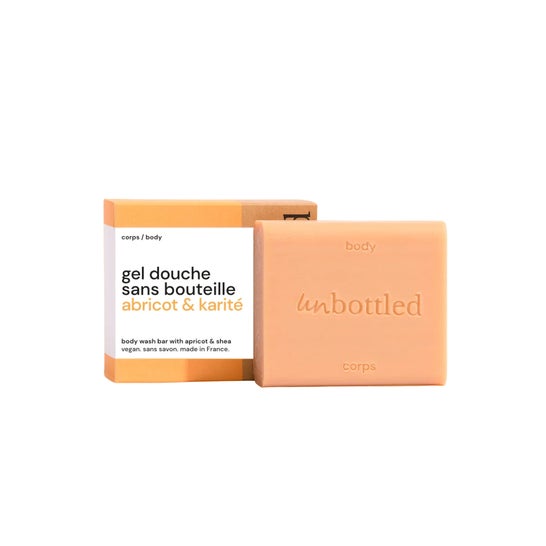 Unbottled Gel Douche Sans Bouteille Abricot & Karité 110g