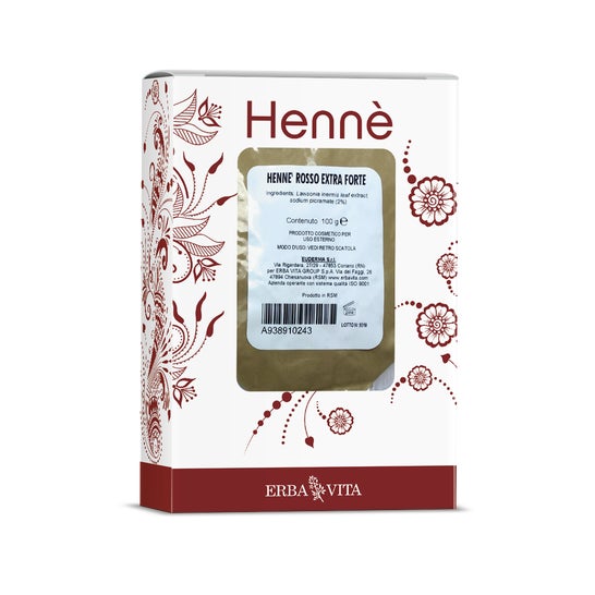 Erba Vita Henné Rouge Naturel Extra Fort 100g