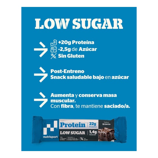 NutriSport Low Carbs High Protein Bar Brownie 16x60g