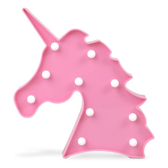 Kiokids Licorne Lampe Menée Rose 27x26 cm 1 ut