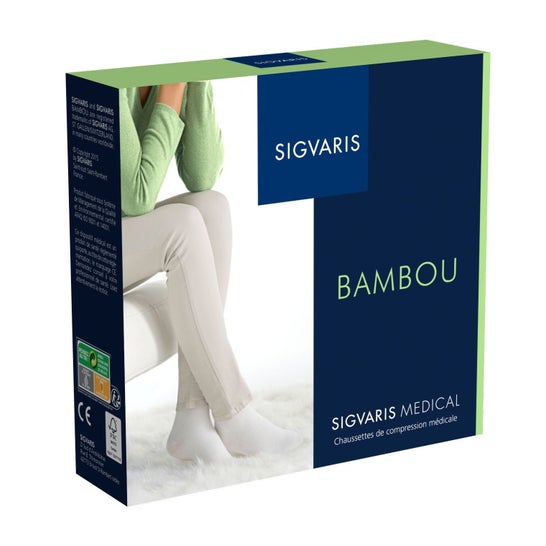 Sigvaris Bambou 2 Chaussettes de Compression Larges TS 1unité