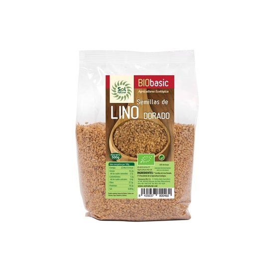 Graine de lin dorée Solnatural Bio 500 g
